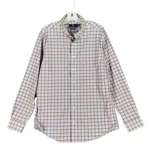Southern Shirt Mens M Performance Button Up‎ Plaid Golfing Preppy Essential